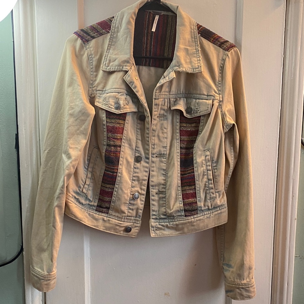 Free People Multicolor Jean Jacket